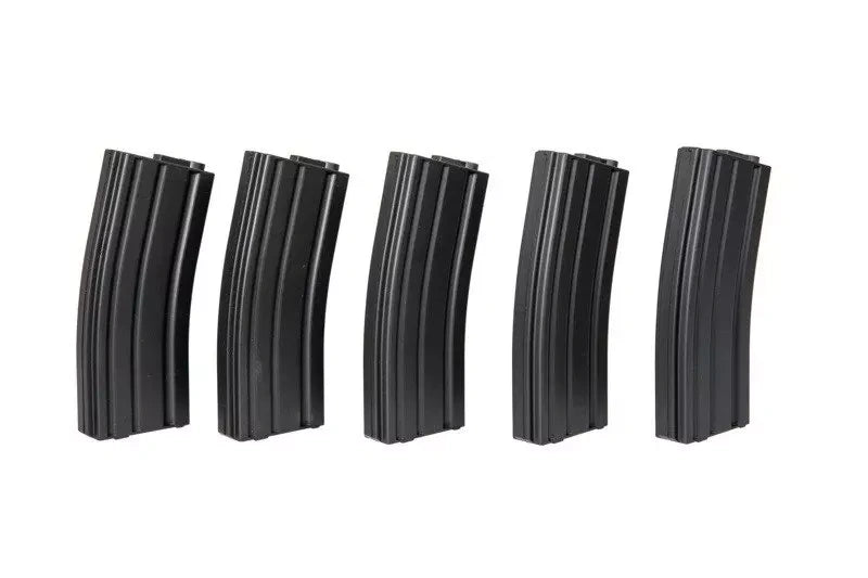 5 dėtuvės Mid-Cap M4/M16 Replikoms, 120 BB’s