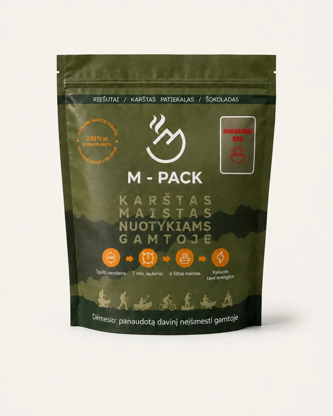 Bbq makaronai (vegetariški) M-PACK