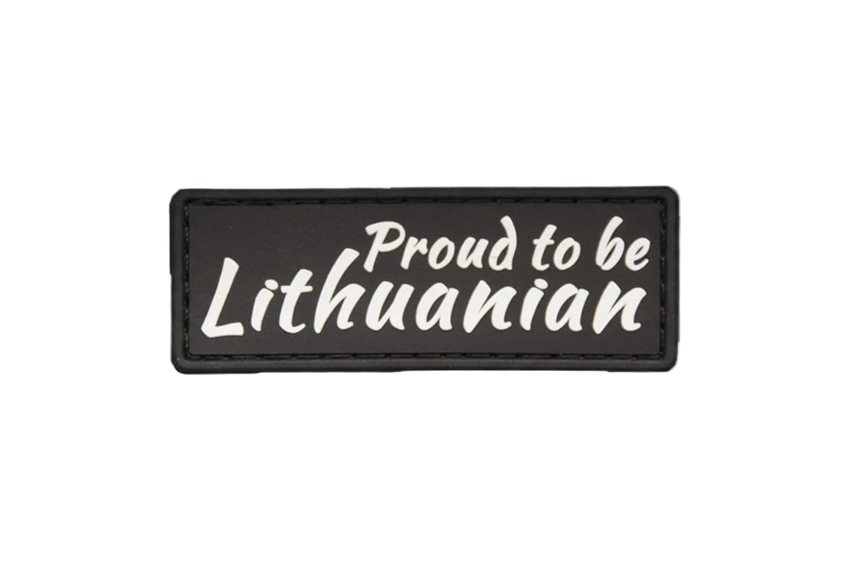 Antsiuvas PVC „Proud to be Lithuanian“