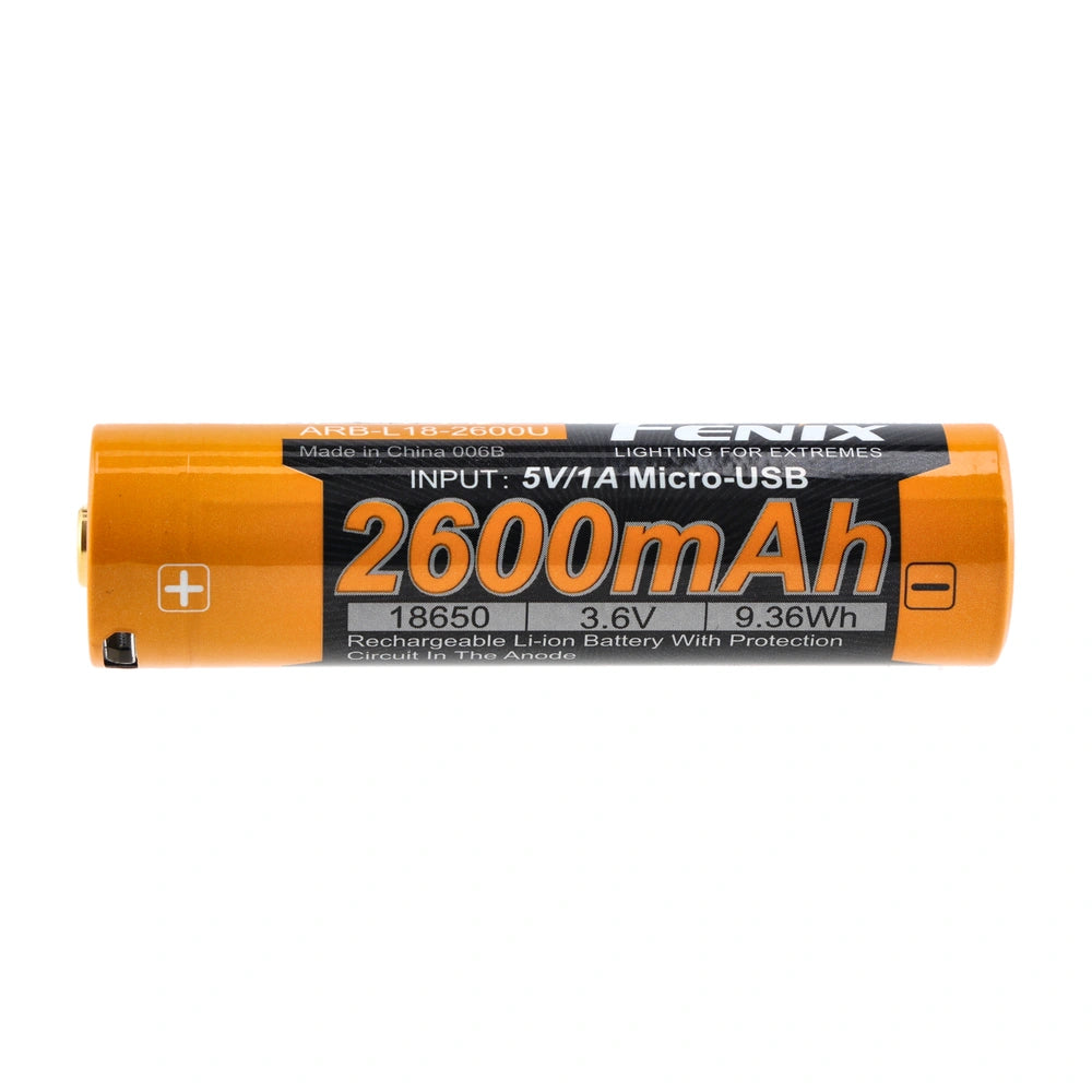 Įkraunama baterija su micro-USB Fenix ARB-L18U (18650 2600 mAh 3,6 V)