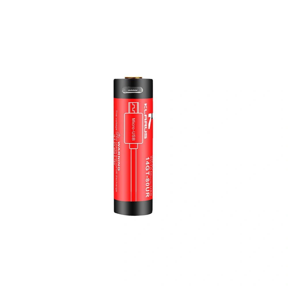 Įkraunama ličio baterija Klarus 14500 3.7V 800 mAh