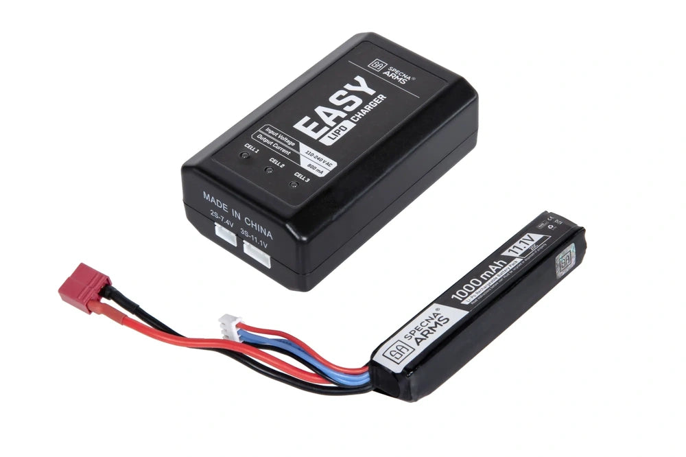 Įkroviklio ir baterijos rinkinys Specna Arms Set EASY, 11.1V 1000 mAh battery