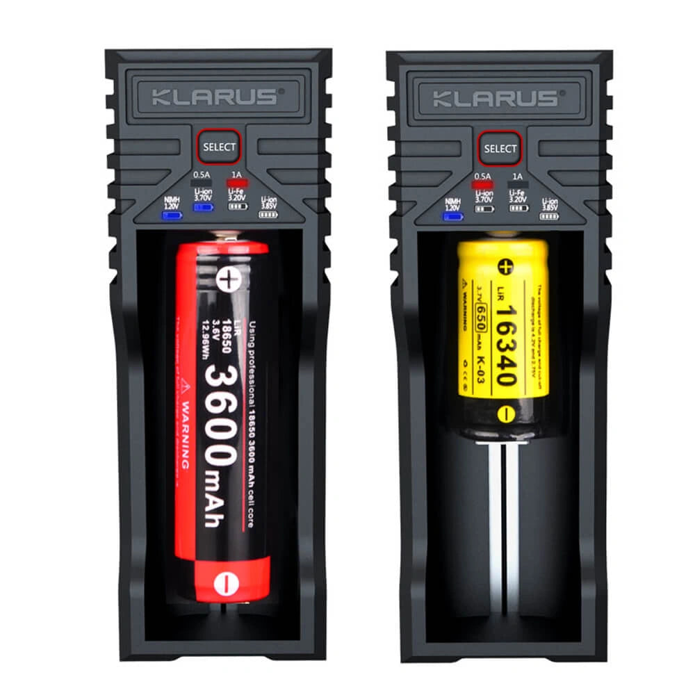 Įkroviklis Klarus K1 PRO, 21700/18650/16340/14500 įkraunamoms baterijoms