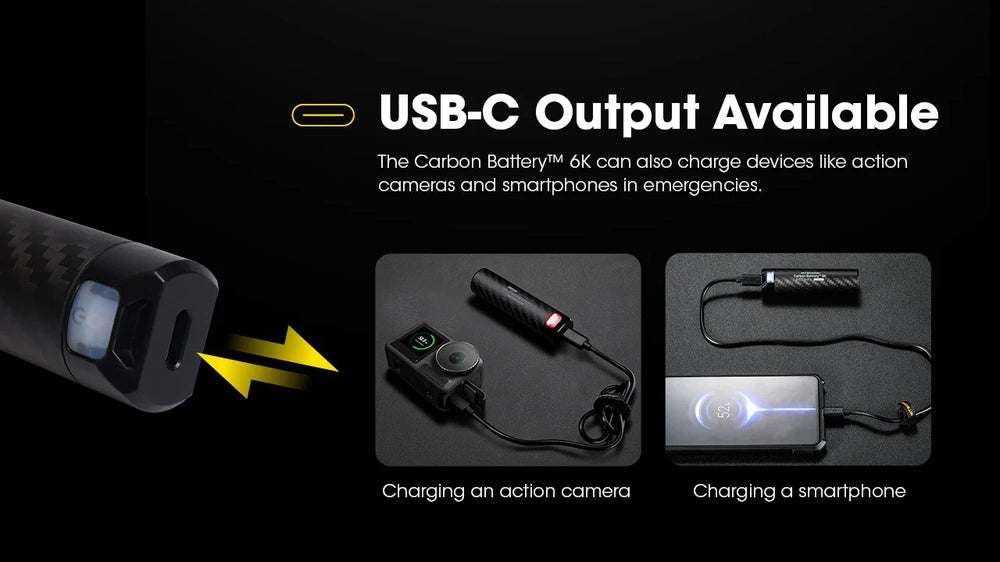 Išorinė baterija Nitecore Carbon Battery 6K, 6000mAh