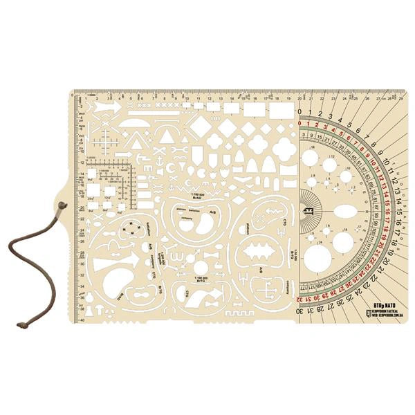 Liniuotė M-Tac Ecopybook big ruler Protractor NATO