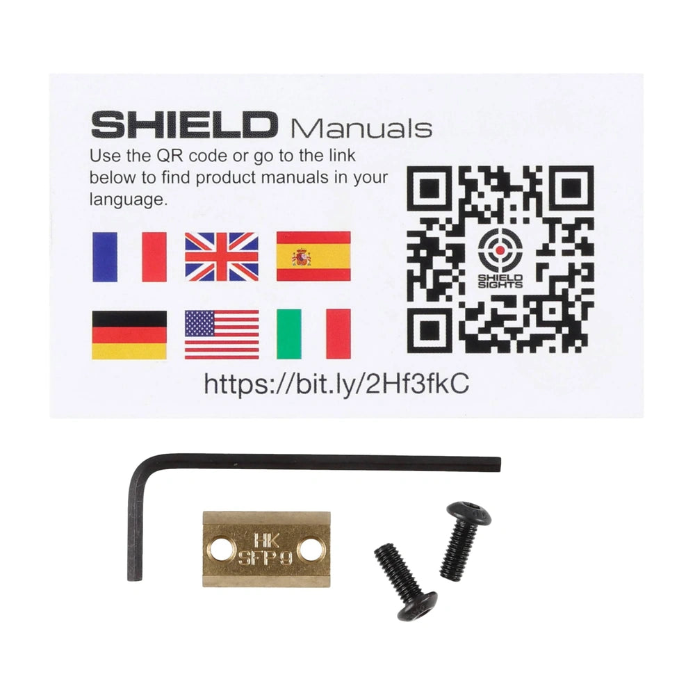 Montavimo plokštelė kolimatoriui Shield Sights SMS/RMS, HK SFP9 pistoletui