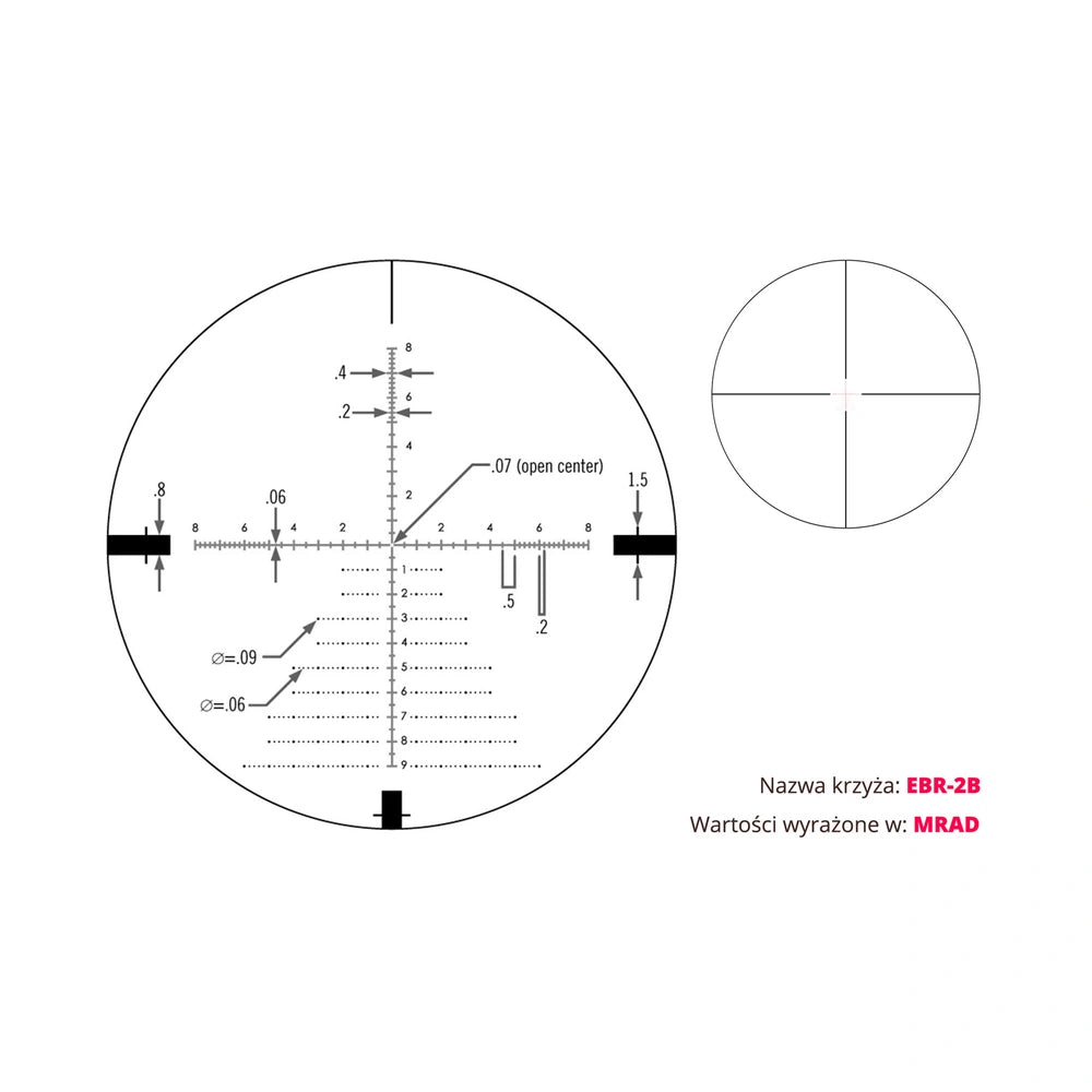 Optinis tiakiklis Vortex Diamondback Tactical 6-24x50 FFP 30 mm AO EBR-2C