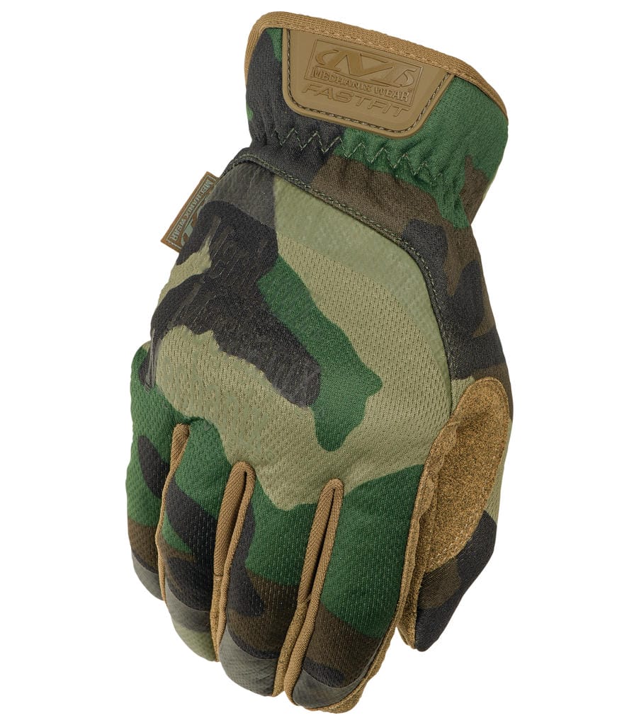 taktines pirstines mechanix fastfit woodland virsus