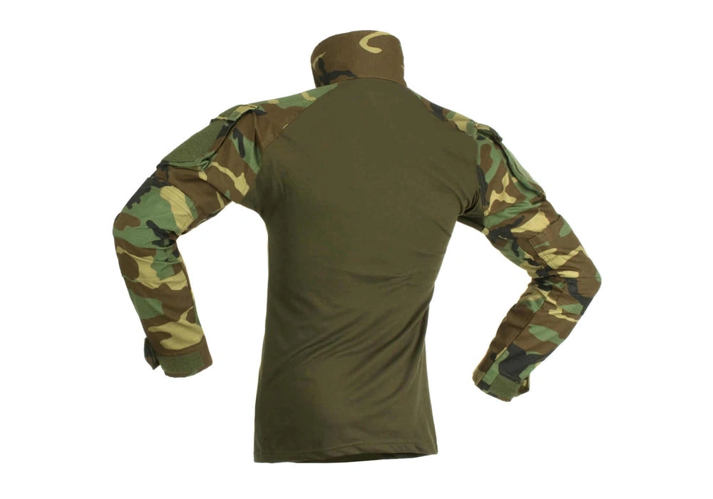Taktiniai marškiniai Invader Gear Combat Shirt, Woodland
