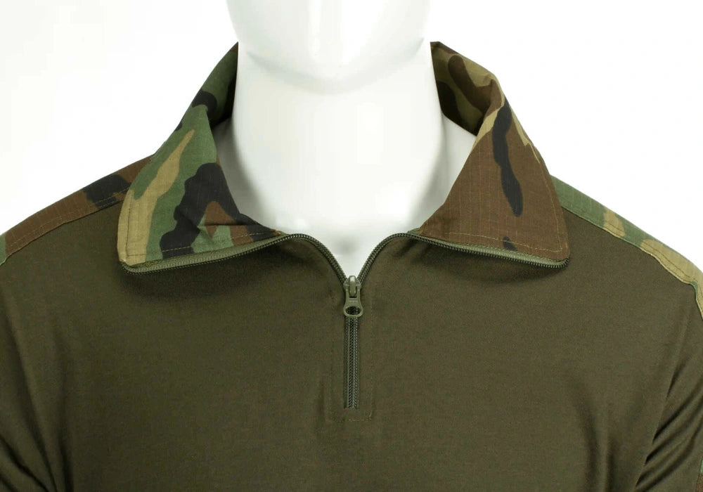 Taktiniai marškiniai Invader Gear Combat Shirt, Woodland