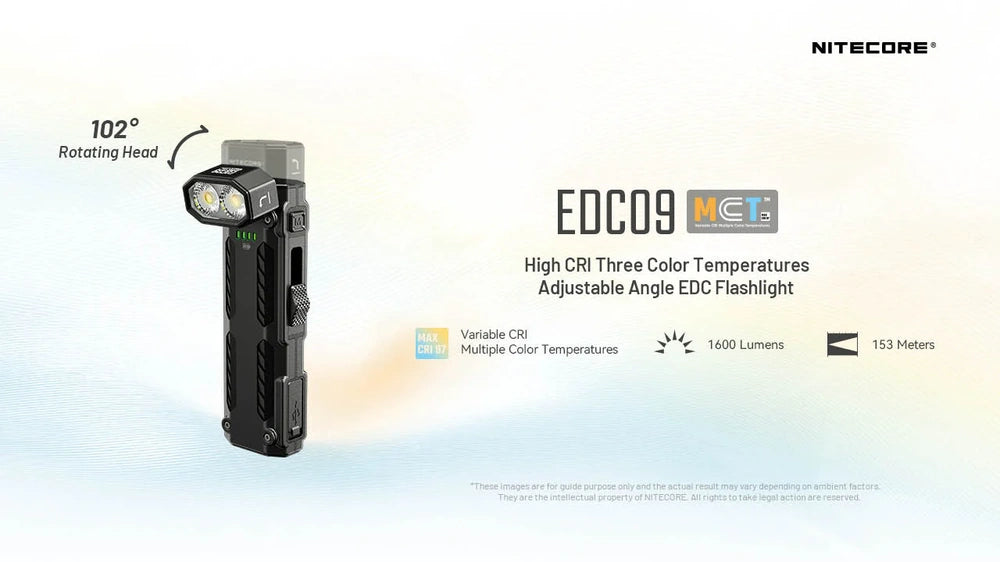 Žibintuvėlis EDC Nitecore EDC09– 1600lm.
