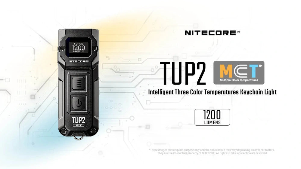 Žibintuvėlis-raktų pakabukas Nitecore TUP2– 1200lm.
