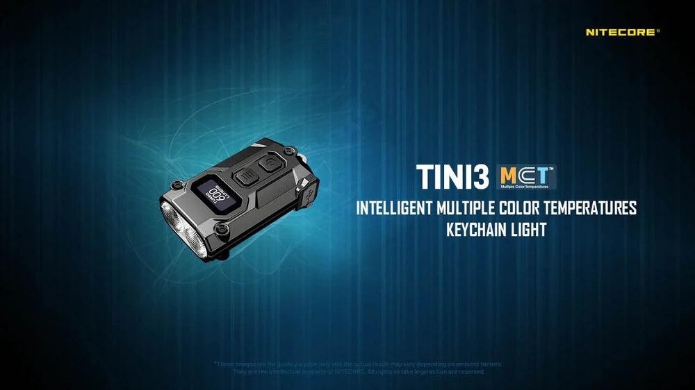 Žibintuvėlis-raktų pakabukas Nitecore TINI-3, 600lm
