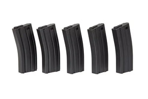 5 dėtuvės Mid-Cap M4/M16 Replikoms, 120 BB’s