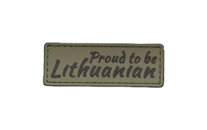 Antsiuvas PVC „Proud to be Lithuanian“