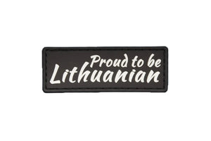 Antsiuvas PVC „Proud to be Lithuanian“