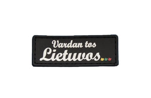 Antsiuvas PVC „Vardan tos Lietuvos…“