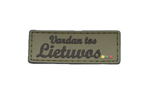 Antsiuvas PVC „Vardan tos Lietuvos…“