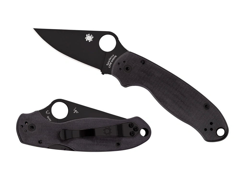 Atlenkiamas peilis Spyderco PARA 3 G-10 BLACK