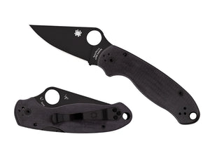 Atlenkiamas peilis Spyderco PARA 3 G-10 BLACK