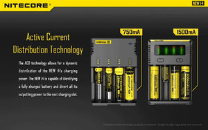 Nitecore i4 universalus išmanusis akumuliatorių įkroviklis