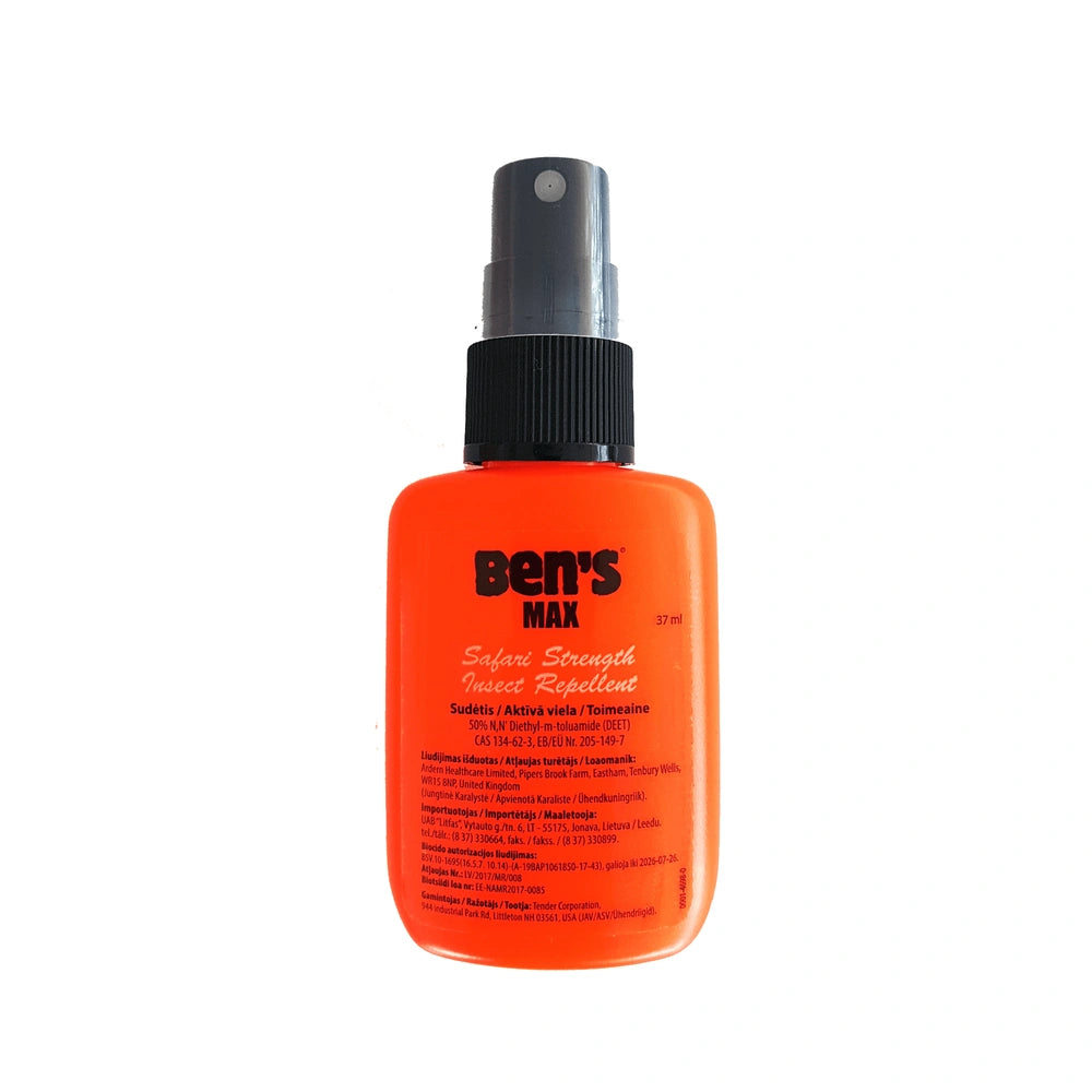 Vabzdžių repelentas BEN'S MAX 50%, 37 ml