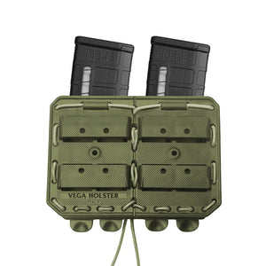 Dvigubas dėtuvės dėklas VEGA Bungy 8BL17, tinka M4/AR16