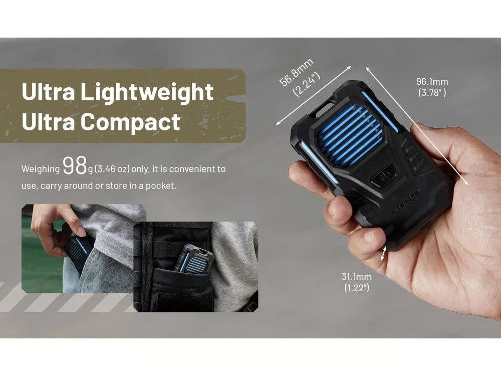 Elektroninis repelentas nuo uodų Nitecore EMR06 su integruota 1800mAh baterija