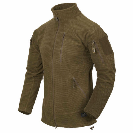 taktinis flisinis dzemperis helikon-tex alpha tactical coyote 