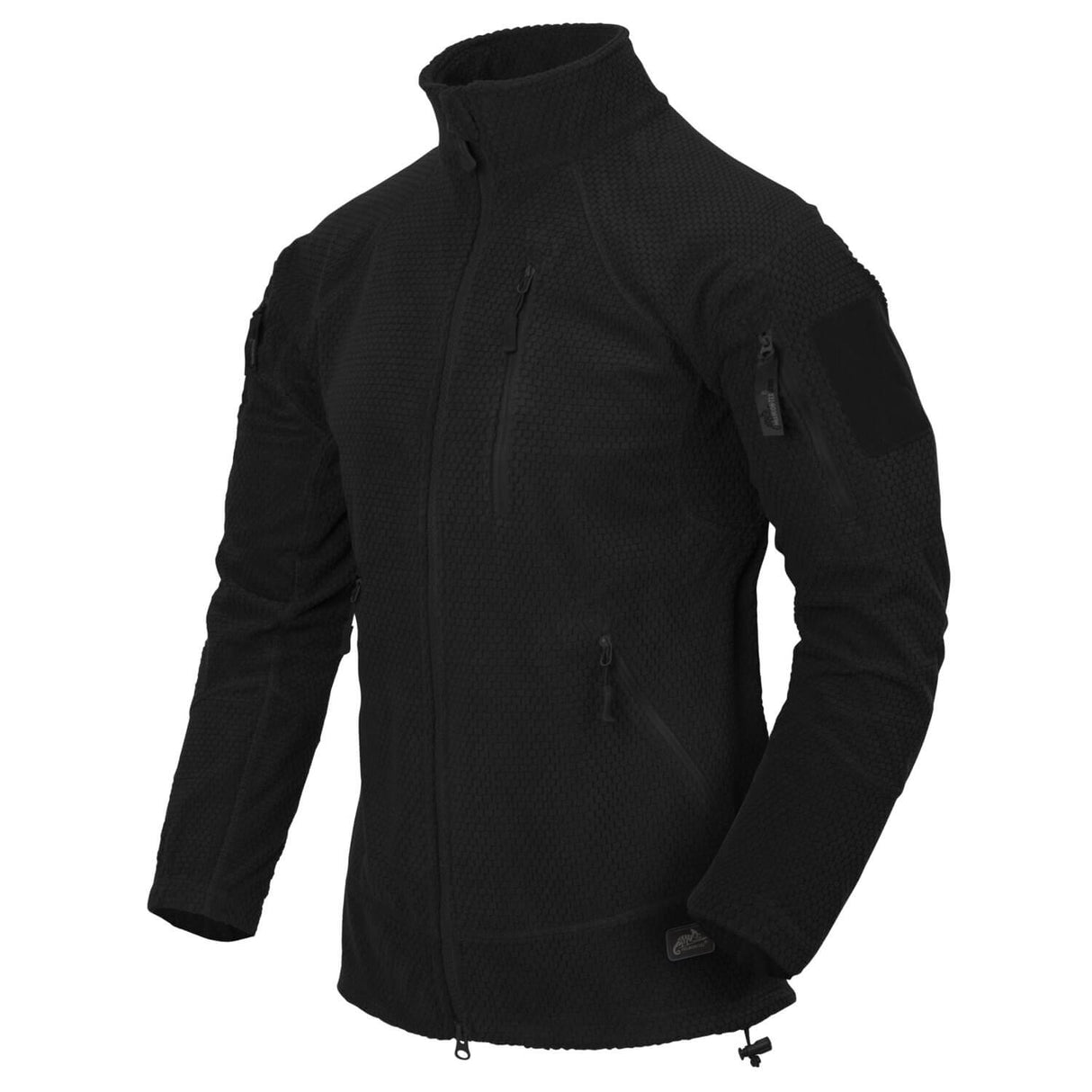 taktinis flisinis dzemperis helikon-tex alpha tactical juodas