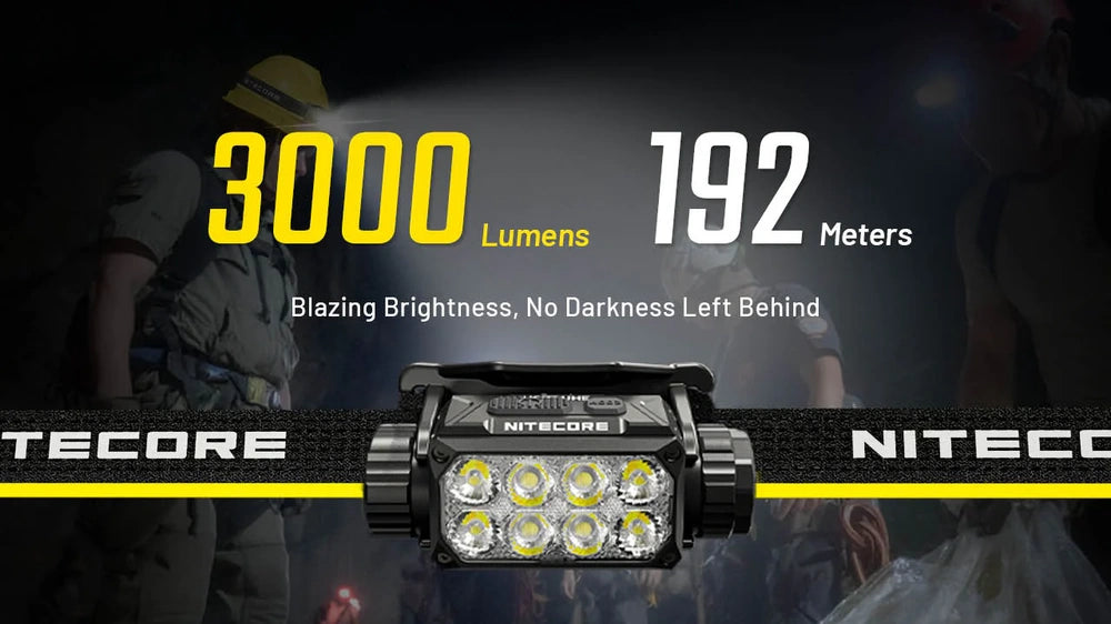 Galvos žibintuvėlis Nitecore HC75 UHE, 3000lm