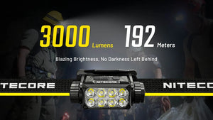 Galvos žibintuvėlis Nitecore HC75 UHE, 3000lm