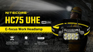 Galvos žibintuvėlis Nitecore HC75 UHE, 3000lm