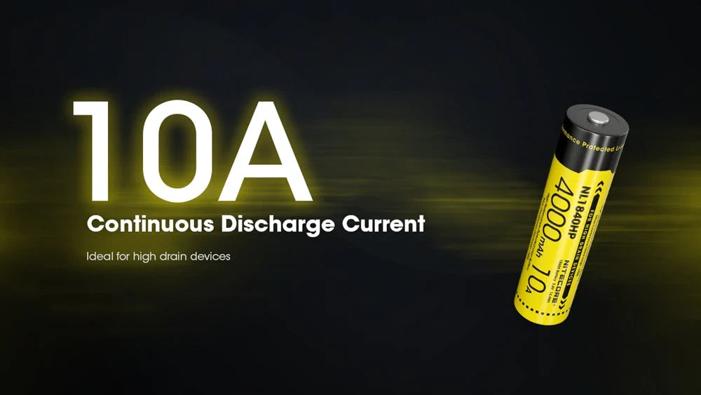 įkraunama 18650 Li-ion baterija Nitecore NL1840HP– 4000mAh