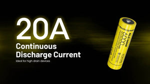 Įkraunama 21700 Li-ion baterija Nitecore NL2160HP– 6000mAh