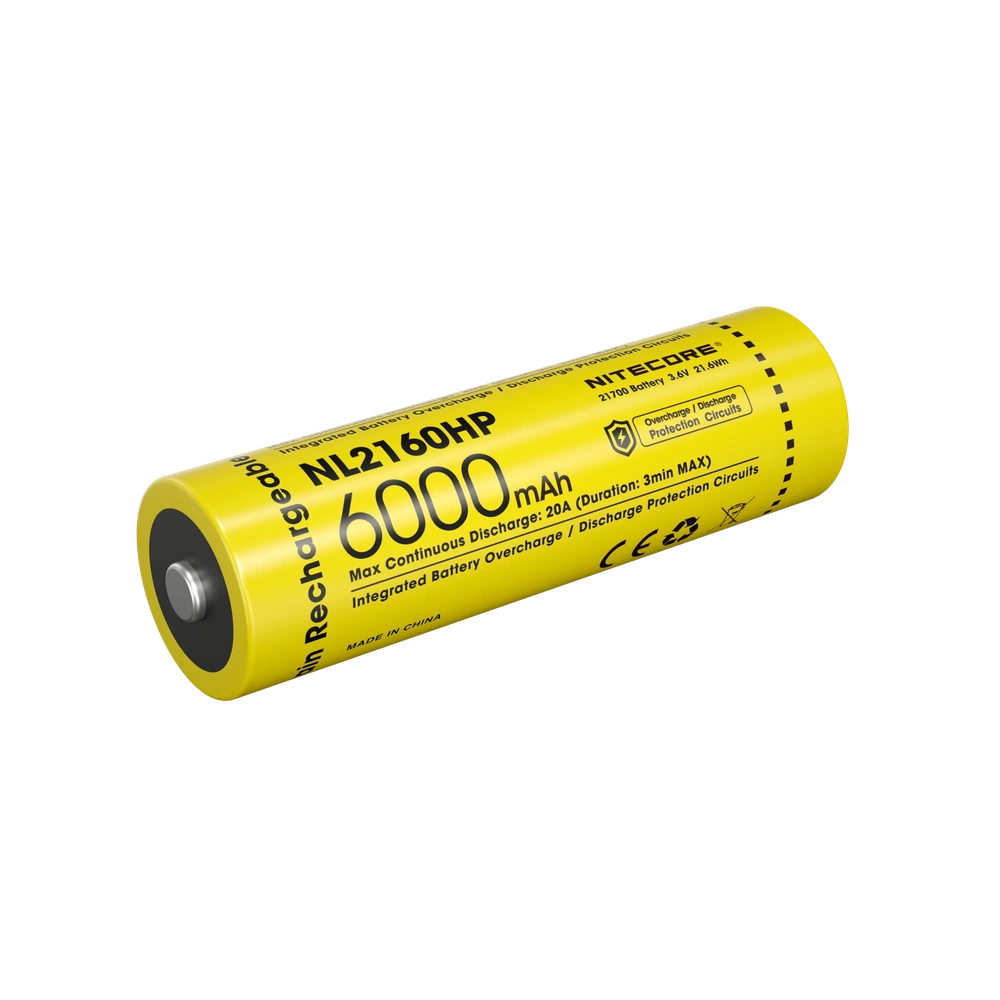 Įkraunama 21700 Li-ion baterija Nitecore NL2160HP– 6000mAh