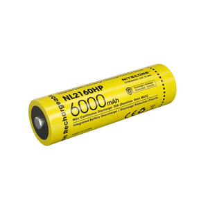 Įkraunama 21700 Li-ion baterija Nitecore NL2160HP– 6000mAh
