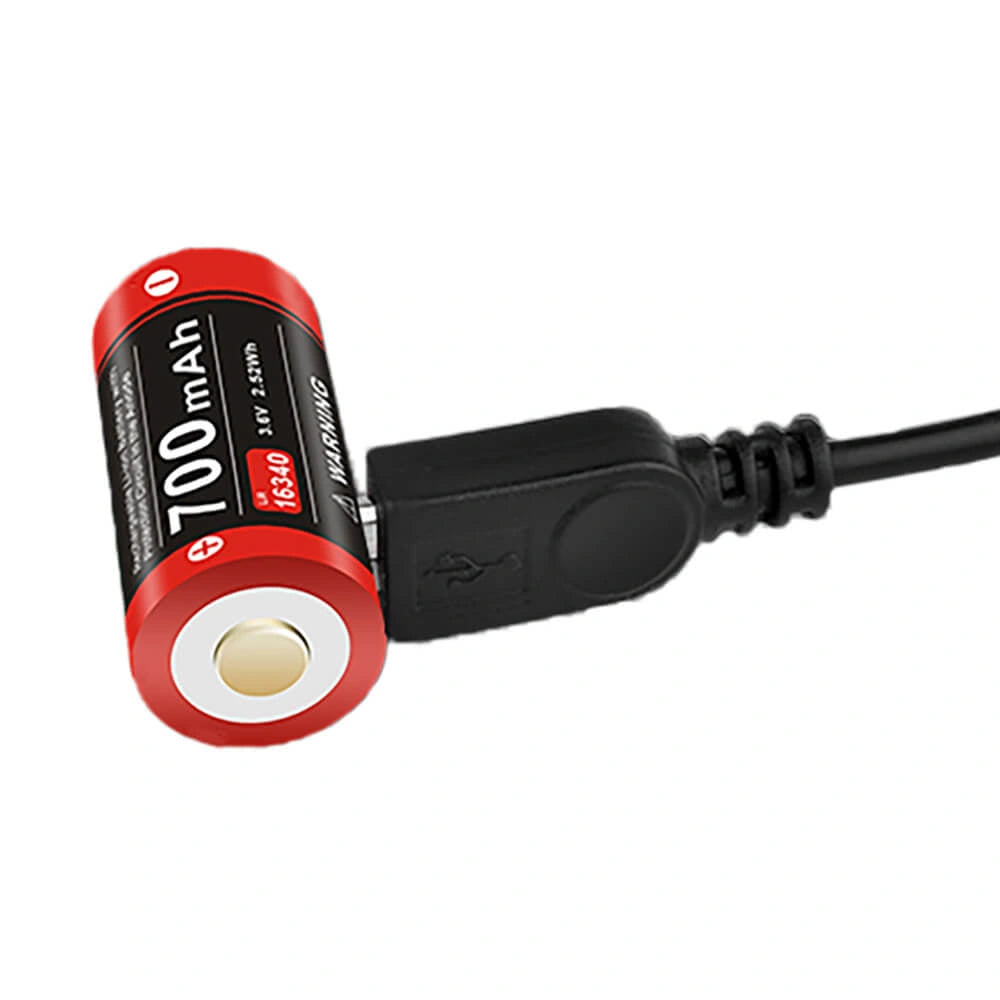 Įkraunama ličio baterija Klarus 16340 3.7V 700 mAh