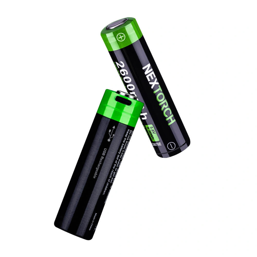 Įkraunama ličio baterija Nextorch 18650 3.6V 2600 mAh
