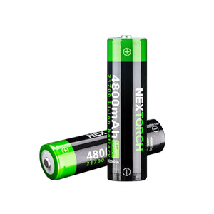 Įkraunama ličio baterija Nextorch 21700 3.6V 4800 mAh