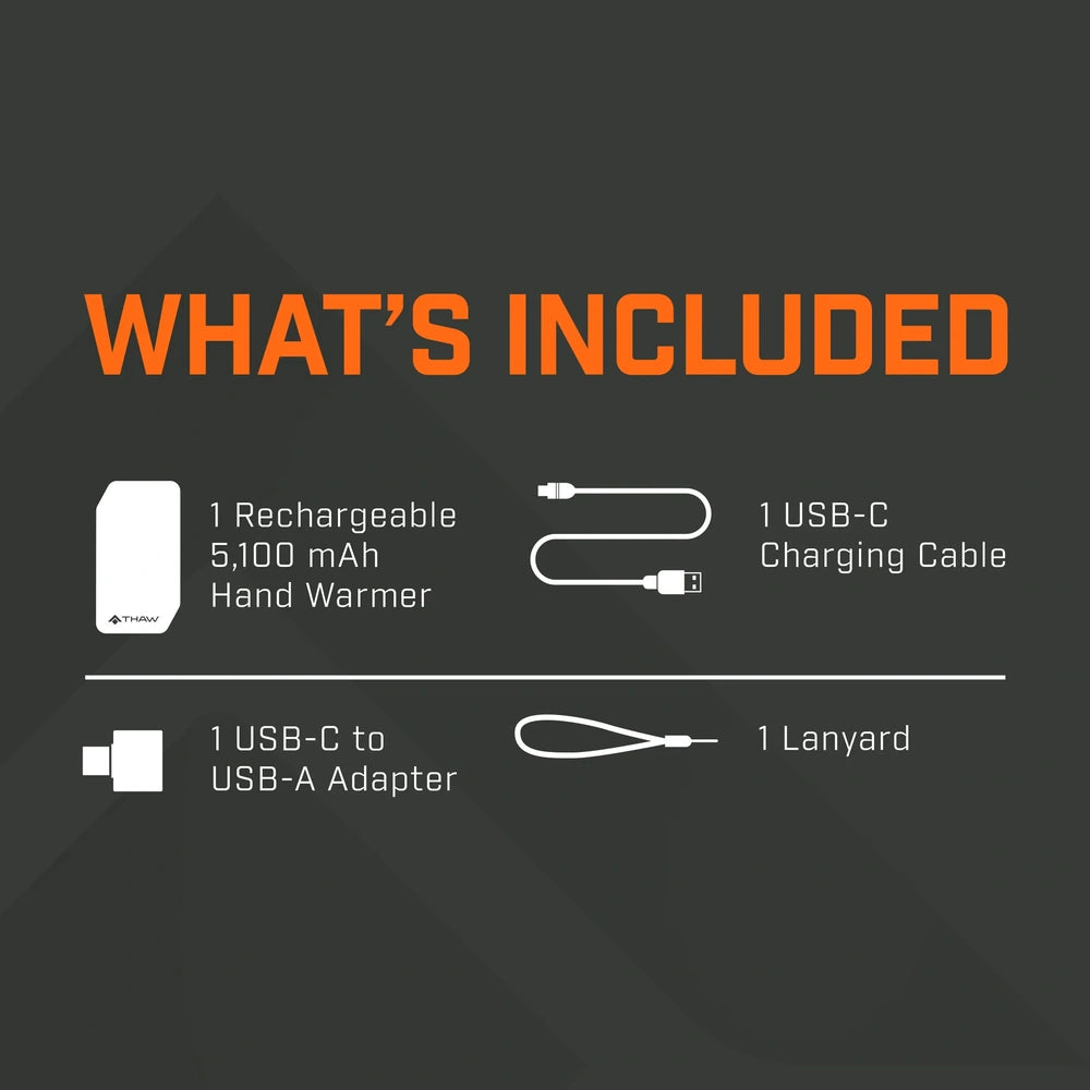 Įkraunamas rankų šildytuvas / išorinė baterija Thaw, 5100mAh