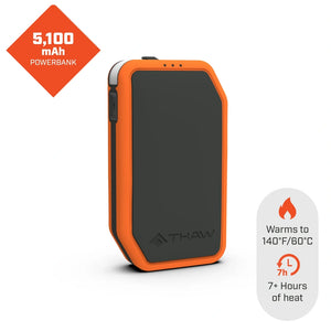 Įkraunamas rankų šildytuvas / išorinė baterija Thaw, 5100mAh