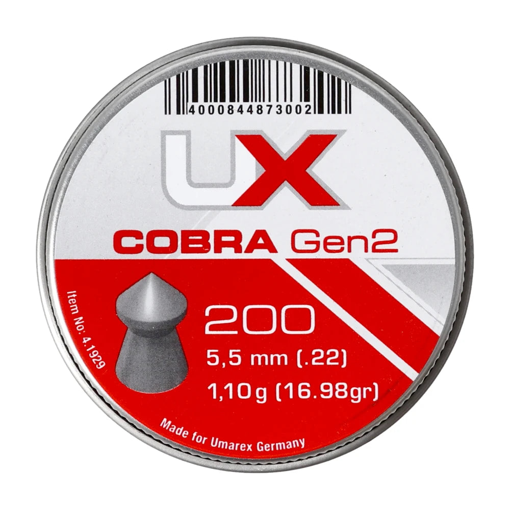 Kulkelės pneumatiniams ginklams UX Cobra Gen2. 5,5 mm 200vnt.