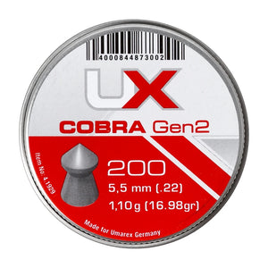 Kulkelės pneumatiniams ginklams UX Cobra Gen2. 5,5 mm 200vnt.