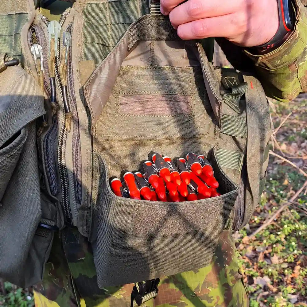 Kulkosvaidžio 100 šov. juostos dėklas Matuza-Tactical