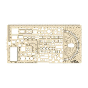 Liniuotė M-Tac Ecopybook Small Ruler Protractor NATO