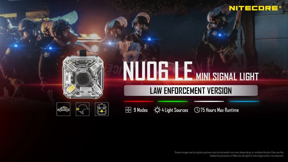 Mini signalinė lempa Nitecore NU06 LE