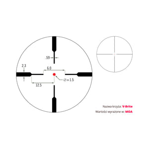 Optinis taikiklis Vortex Crossfire II 1-4x24 V-Brite, 30 mm