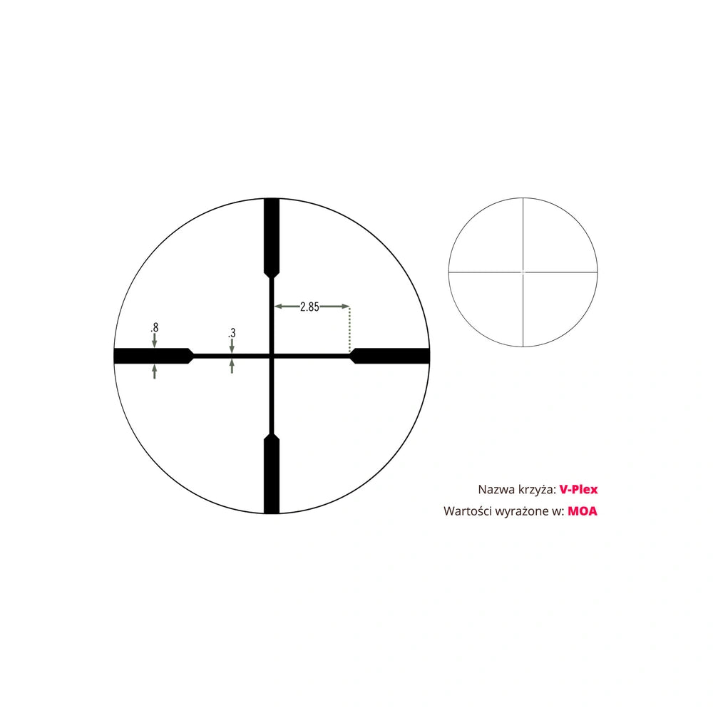 Optinis taikiklis Vortex Crossfire II 4-12x44 1'' BDC/V-Plex