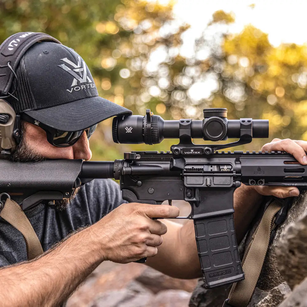 Optinis taikiklis Vortex Strike Eagle 1-10x24 FFP 30 mm AO EBR-8 BDC MOA/MRAD